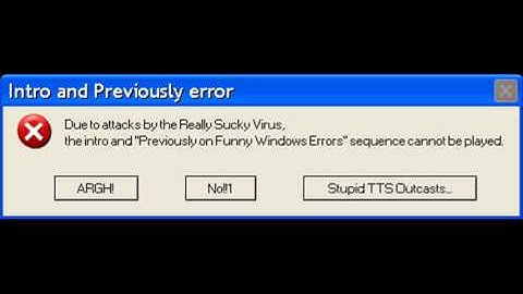 Microsoft Sam reads Funny Windows Errors (S3EP4)