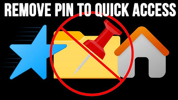 Remove the Pin to Quick Access Right Click Context Menu Option in Windows
