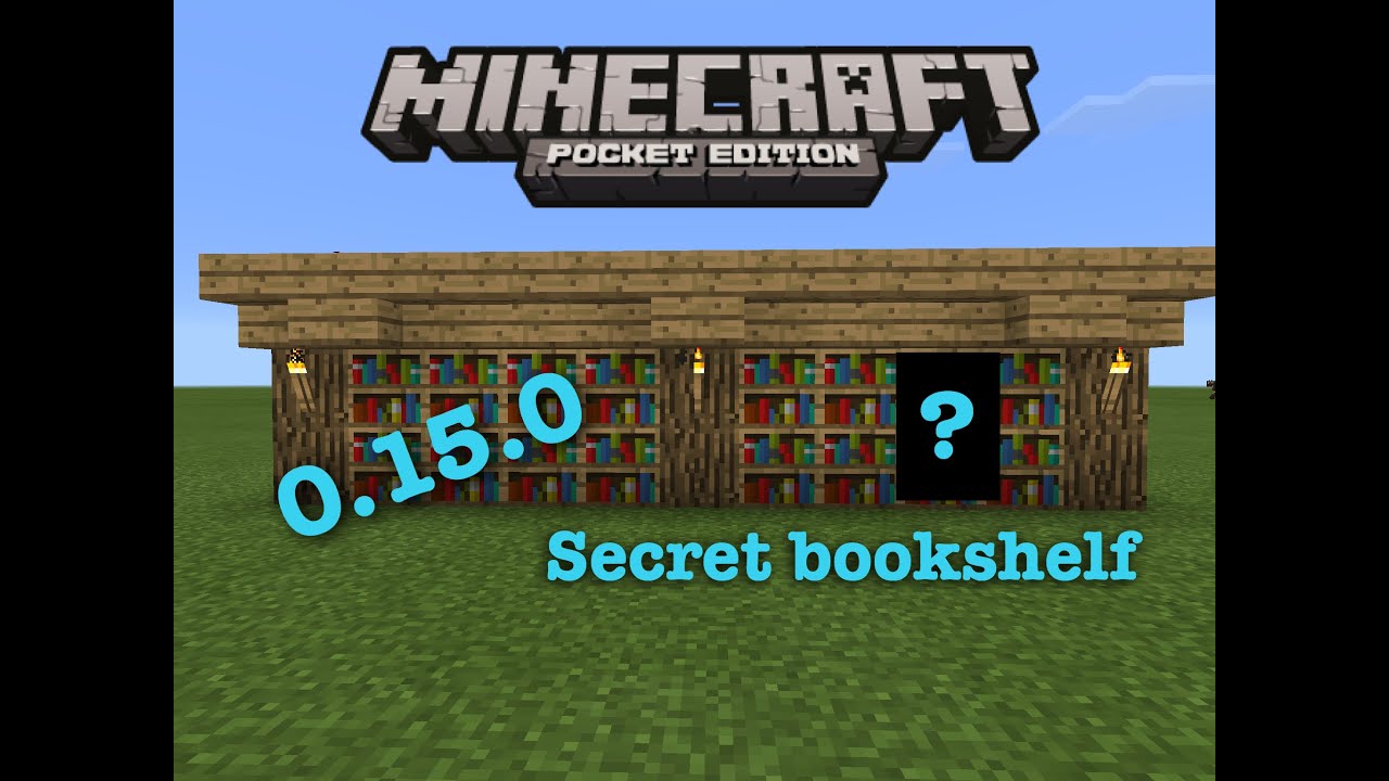 The Secret Bookshelf Tutorial In 0 15 0 Minecraft Pe Mcpe