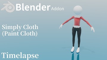 Blenderのアドオン「Simply Cloth」の紹介動画です。概要欄にURLがあります。#blender #addon #simplycloth