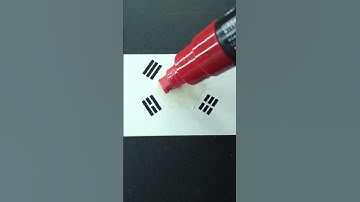 Drawing South Korea flag 🇰🇷#marker#Asmr#satisfying#next?