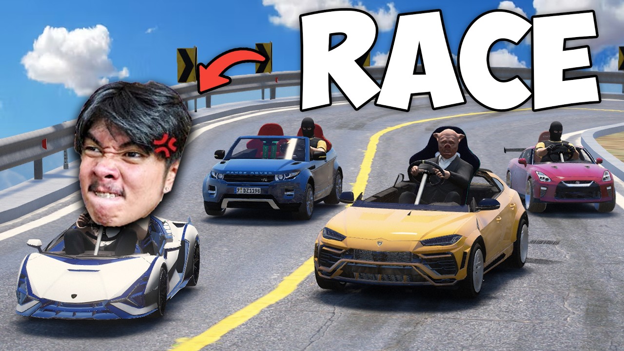 We Raced Downhill Using Mini Car in GTA 5