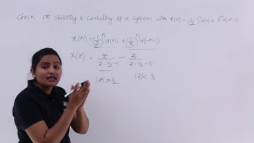 System to be Causal & Stable Problem Example