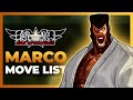 Marco rodrigues move list  garou mark of the wolves motw