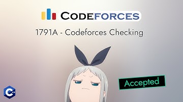 Codeforces 1791A - Codeforces Checking | Detailed C++ Solution | TheCoDeveloper