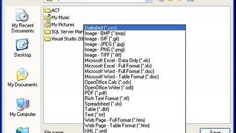 Stonefield Query - Output Options