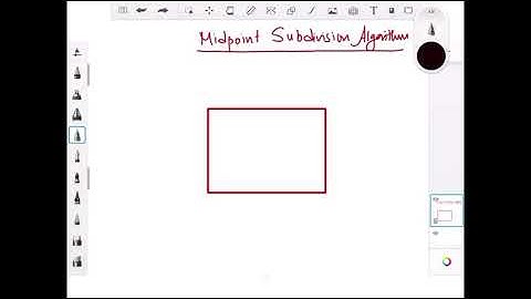 Midpoint Subdivision Algorithm for Line Clipping