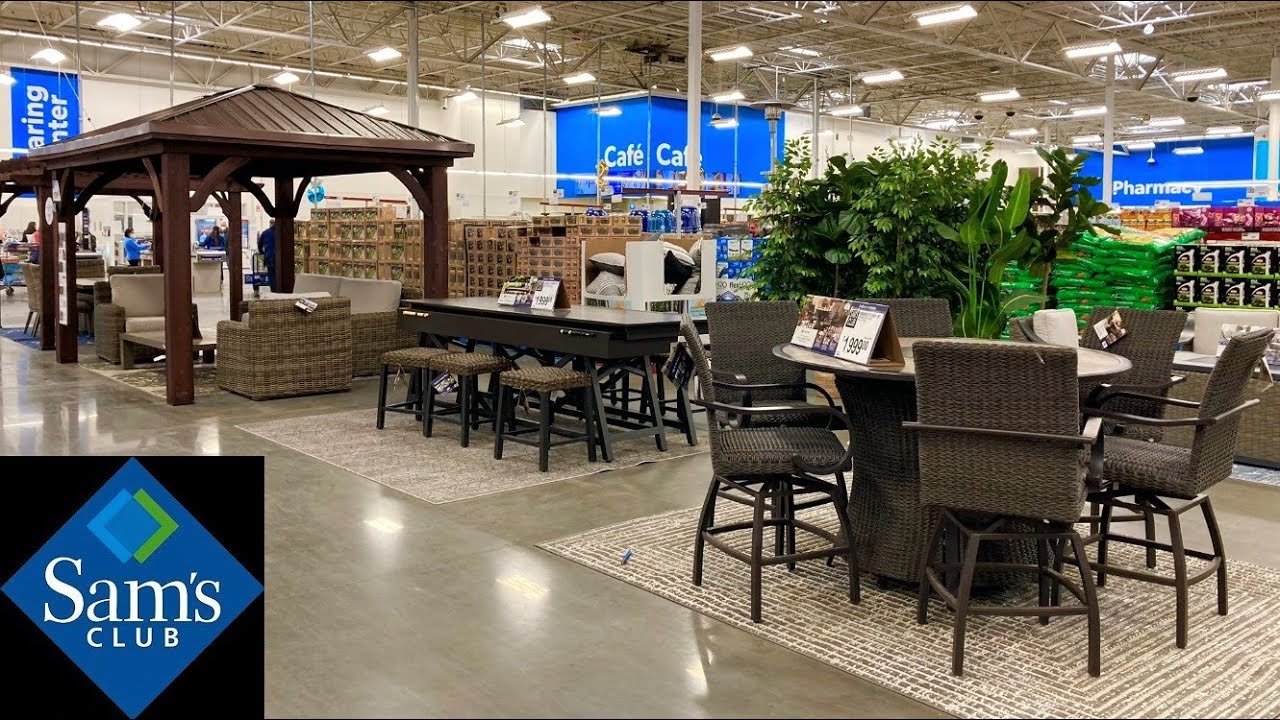 SAM'S CLUB SHOP WITH ME PATIO FURNITURE PERGOLAS KITCHENWARE FITNESS ...
