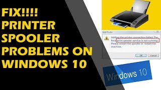 FIX!!!! spooler problems on 10 - YouTube