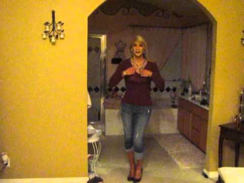 heidi crossdresser capri jeans and heels