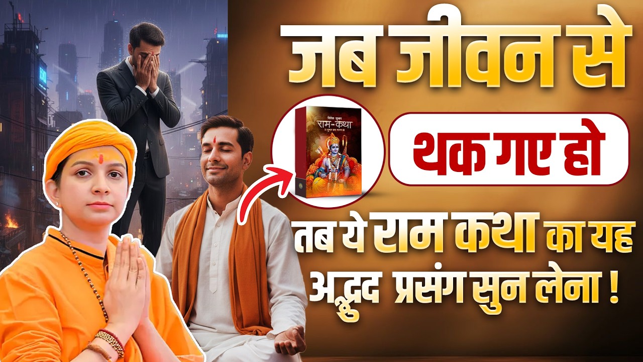 जब जीवन से थक गए हो तब ये राम कथा का यह अद्भुद प्रसंग सुन लेना | Sadhvi Varsha Nagar Ji