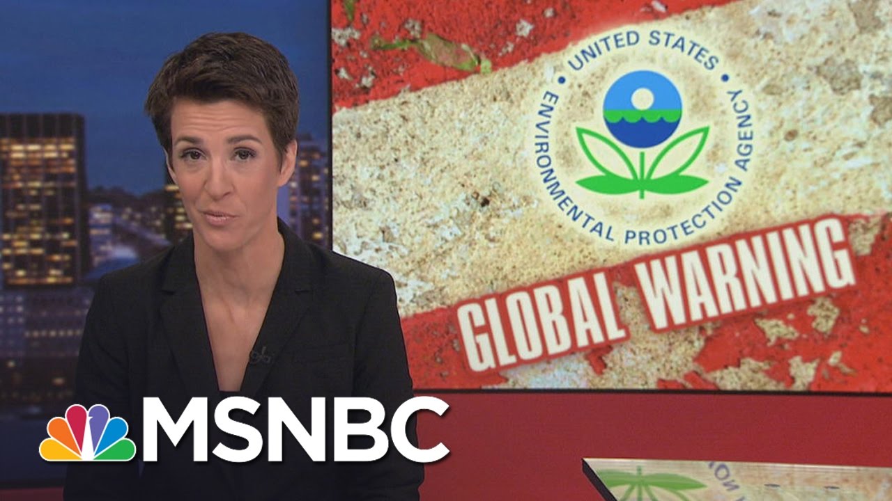 President Donald Trump Actions Affirm Fears For Environment | Rachel Maddow | MSNBC