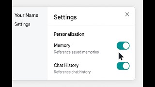 ChatGPT - How to Turn Memory On and Off