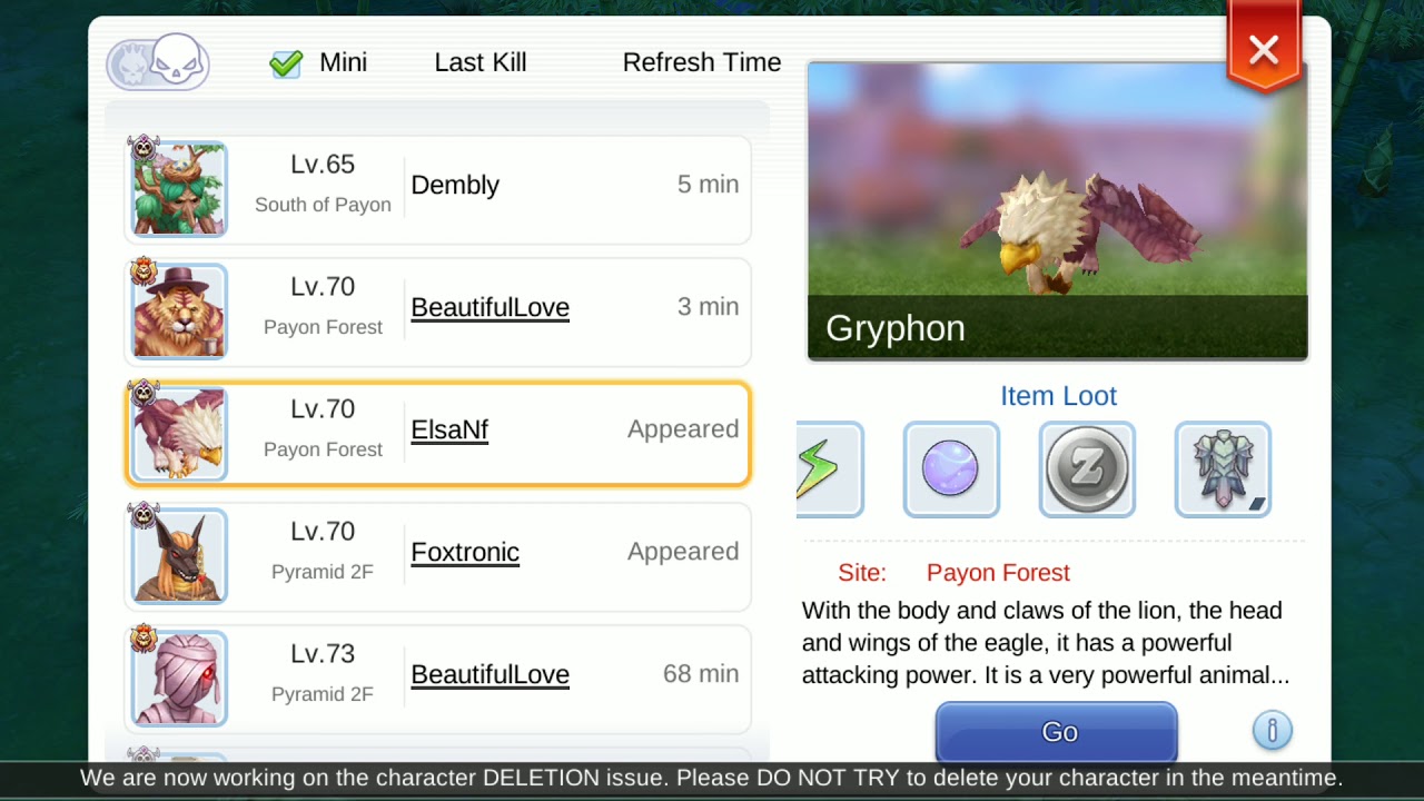 RAGNAROK M ETERNAL LOVE ( HUNT GRYPHON ) - YouTube