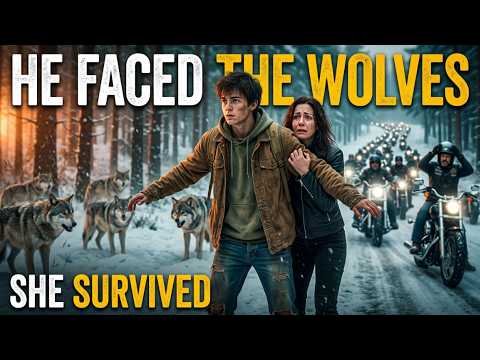 Homeless Boy Faced a Wolf Pack to Save a Biker Mom—300 Riders Honored His Incredible Courage