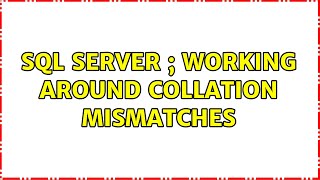 Famous SQL Server ; working around collation mismatches Net Worth