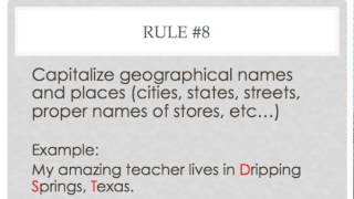 Capitalization Rules