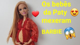 Boneca Estilo Barbie Grávida com Barriga e Bebezinho 