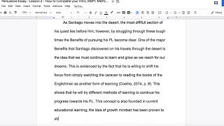 Persuasive Essay ~ Benefits Paragraph screenshot 2