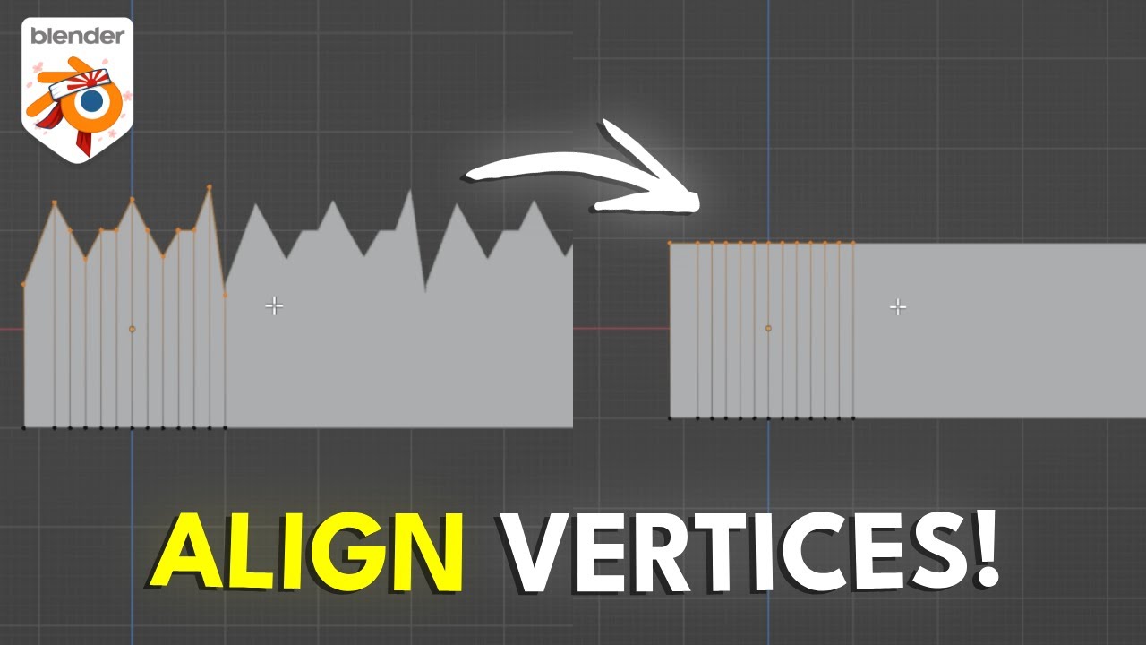 How to Align Vertices On An Axis in Blender in 1 Minute! - YouTube