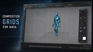 MAYA COMPOSITION GRIDS (Maya script) Free Tool for Artists