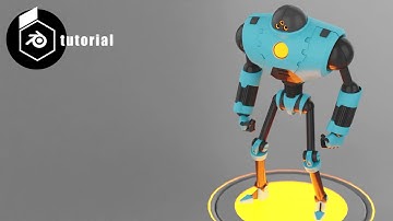 blender 3.0  toon  robot  modeling, rigging, animation