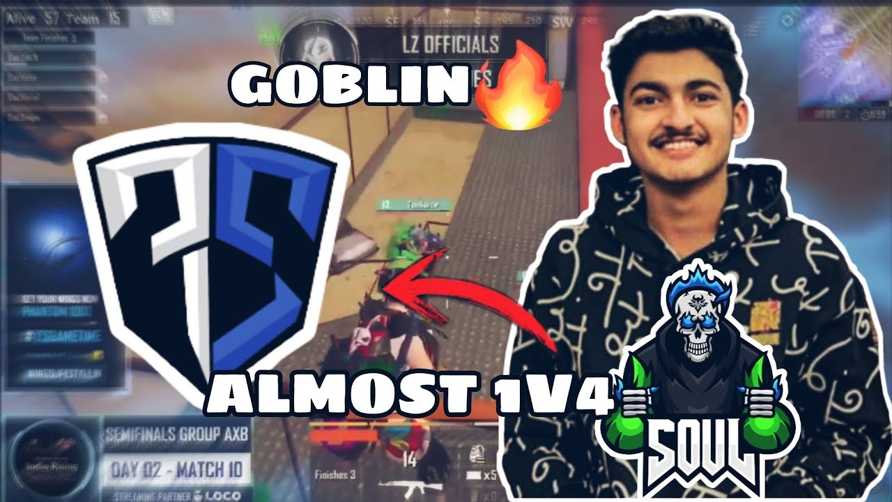 Goblin almost 1v4  7seas 🔥| Soul vs 7seas