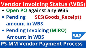 How to check in any WBS (PD)Goods Receipt (SES) and Invoice Receipt (IR-MIRO) are Pending using ME2J