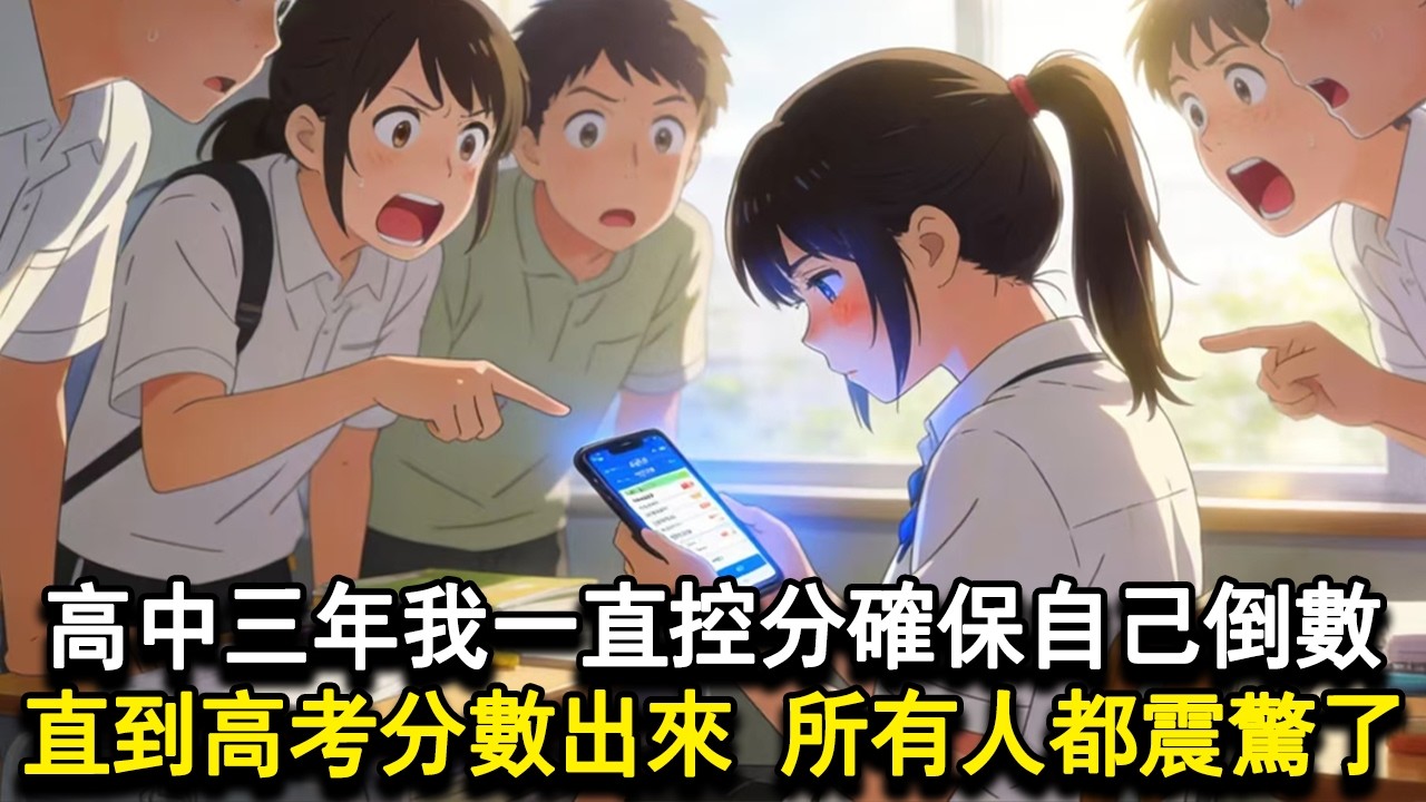 【獨家心動】高中三年我一直控分確保自己是倒數。直到高考分數出來，所有人都震驚了。#小說 #言情 #戀愛