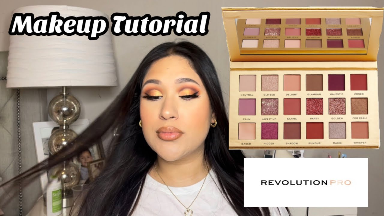 GRWM Drugstore Makeup Revolution Pro New Neutral Palette | Huda Beauty Eyeshadow Palette Dupe 2021