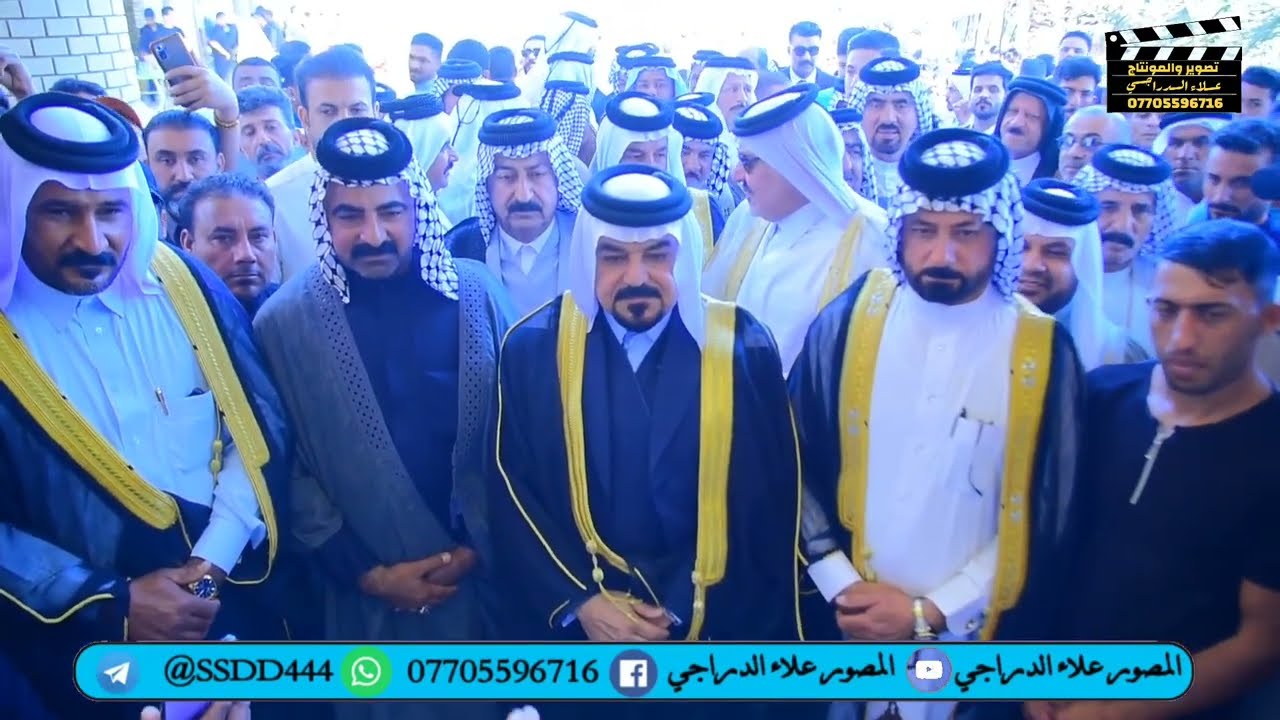 دخول الشيخ علي شعلان الى مضيف عشائر البودراج في محافضة ميسان كميت