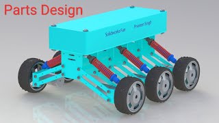 Part 1 RC Car with Suspension System All Parts Design Tutorial in Solidworks