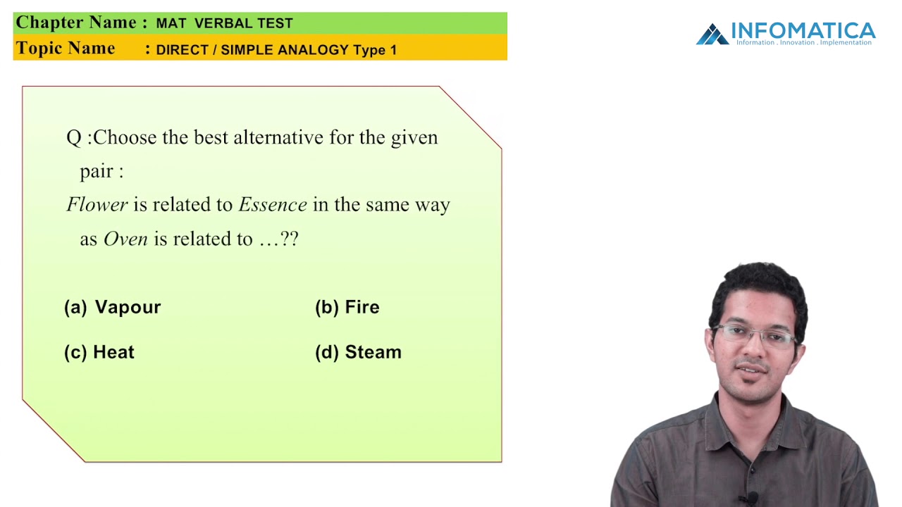 Direct,Simple Analogy Part 1 - YouTube