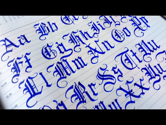 SATISFYING MODERN GOTHIC CALLIGRAPHY WITH A PILOT PARALLEL PEN 