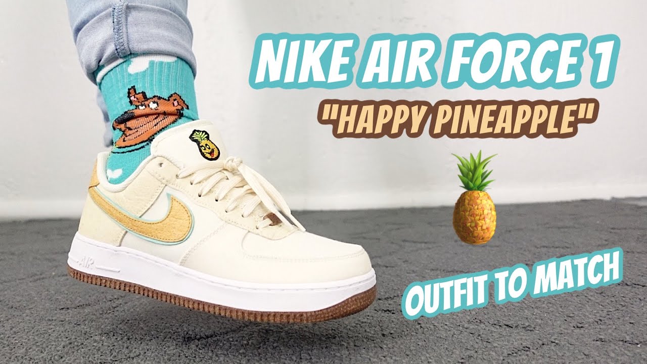 pineapple nike air force 1