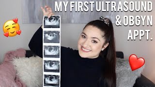 MY FIRST PRENATAL VISIT | First Sonogram Footage, & What to Expect for your First OBGYN visit
