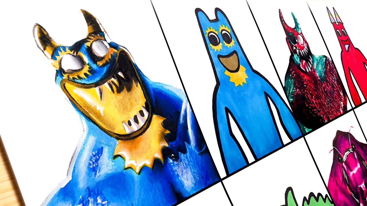 Рисуем Монстров : Все Новые БОССЫ VS МУЛЬТФИЛЬМ - Garten Of Banban 8