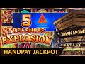 Handpay jackpot  5 treasures explosion  210 bet huge win coin trio piggy burst bonus slot