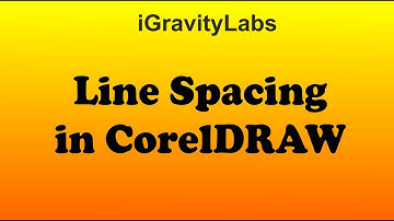 Line spacing in CorelDRAW 2020