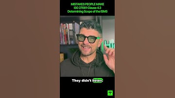 What are the mistakes people make for ISO 27001 Clause 4.3 Determining Scope of the ISMS? #ISO27001