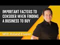 Important Factors to Consider When Finding a Business to Buy