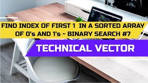 Find Index of first 1 in a sorted array of 0s and 1s  | Gfg | Binary Search | O(Log(N))