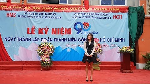 CA SỸ VĂN MAI HƯƠNG GIAO LƯU VỚI HỌC SINH TRONG LỄ KỶ NIỆM 90 NĂM NGÀY THÀNH LẬP ĐOÀN