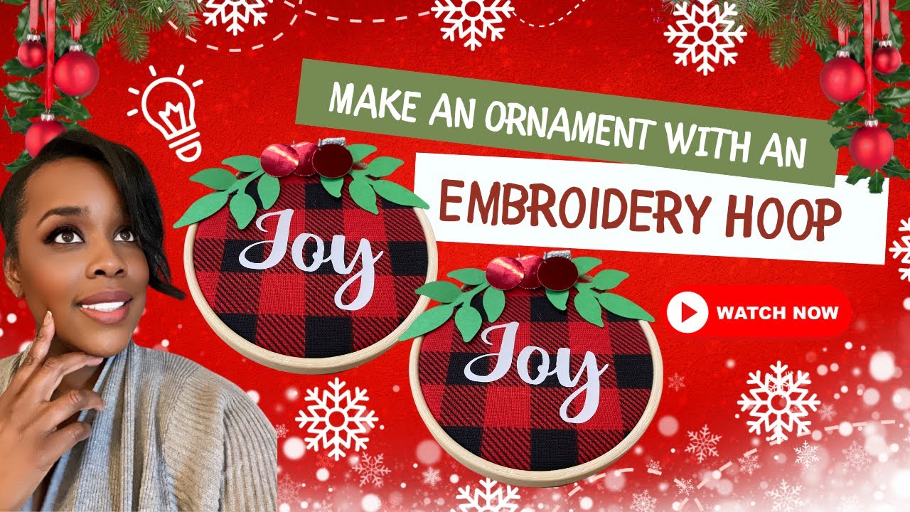 DIY Embroidery Hoop Christmas Ornament: How to make Personalized Embroidery  Ornaments: Gift Idea! 
