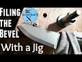 Knife Making: Filing the Bevel w/ Filing Jig