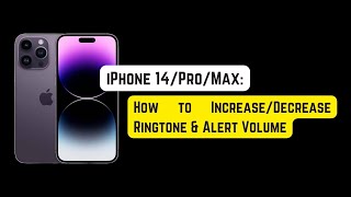 How to Adjust the Ringtone & Alert Volume on iPhone 14 Pro/Max screenshot 4
