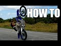 HOW TO: coaster wheelie and one hand wheelie | braap  vlogs motobroo zachgoes walteriffic