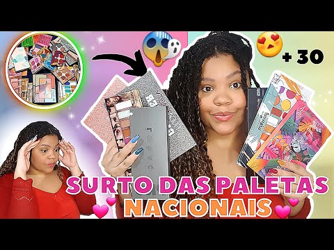 SURTO DAS MELHORES PALETAS NACIONAIS| Play boy, Huda beuty, Ludurana - JÚH AZARIAS
