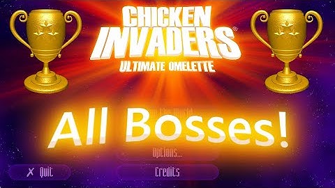 Chicken Invaders 4 | All Bosses | Superstar Hero (Hardest Difficulty) | Deathless | No Missiles