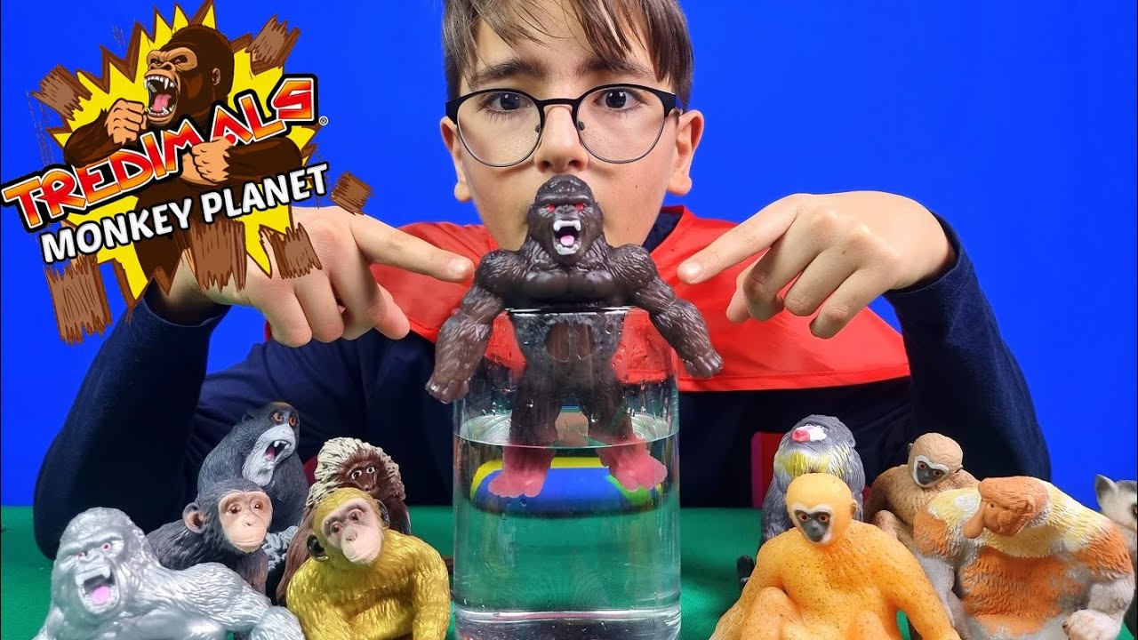 GORILLA IN ACQUA! -TREDIMALS MONKEY PLANET - Leo Toys
